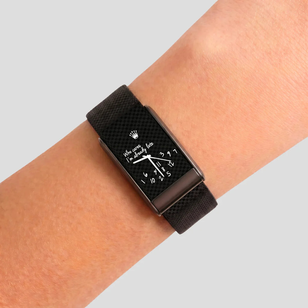 Who Cares I’m Already Late Black