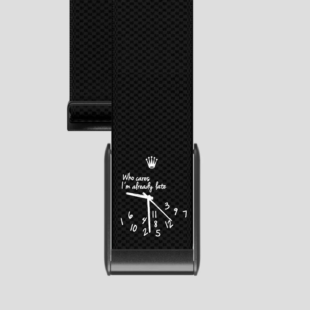 Who Cares I'm Already Late Black