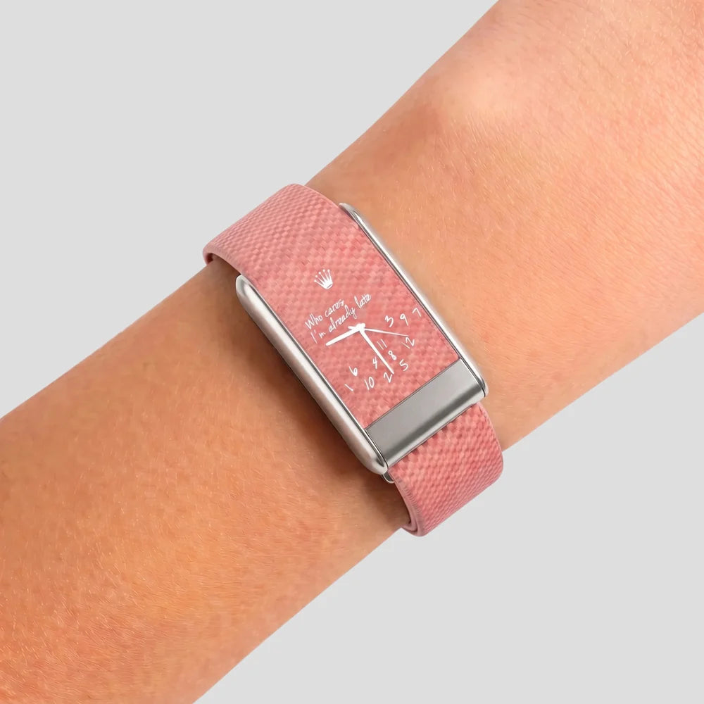 Who Cares I'm Already Late Pink